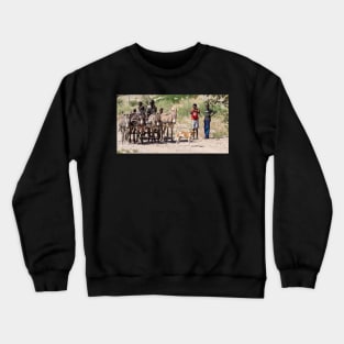 Donkey cart. Crewneck Sweatshirt